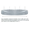Kisbeibi Patio Awning Canopy Shelter Protective Waterproof Winter Storage Cover(size:2.5m)