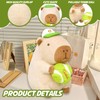 Capybara Plush Toy, Capybara Cuddly Toy with Baseball Stuffed Toy,