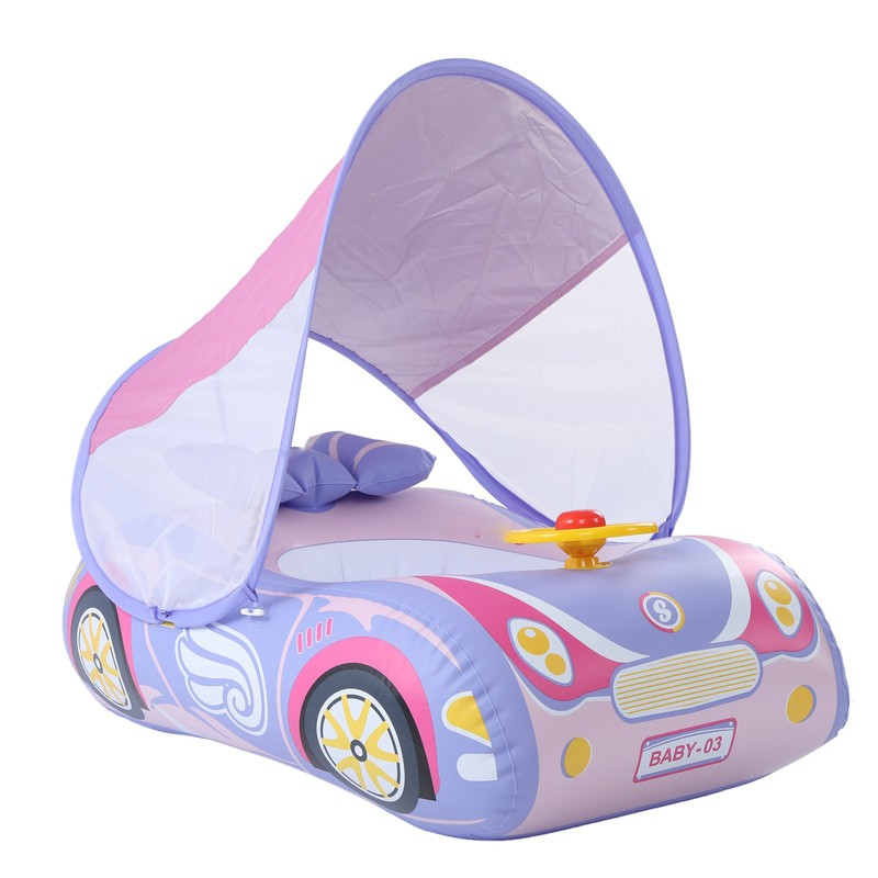Baby Inflatable Swimming Float Car Shape Ride On Pool Float