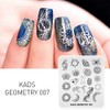 KADS Nail Stamping Plate Geometry Template Image Design Plates for