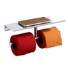 Sanliv Toilet Paper Holders,Chrome Double Toilet Paper Roll Holder with