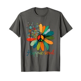 Daisy Peace Sign Hippie Soul Flower Lovers Gifts T-Shirt