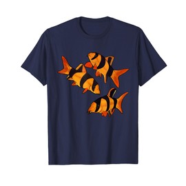 Freshwater Fish Fun Clown Loach Fish Aquarium Design-Tiger Botia T-Shirt