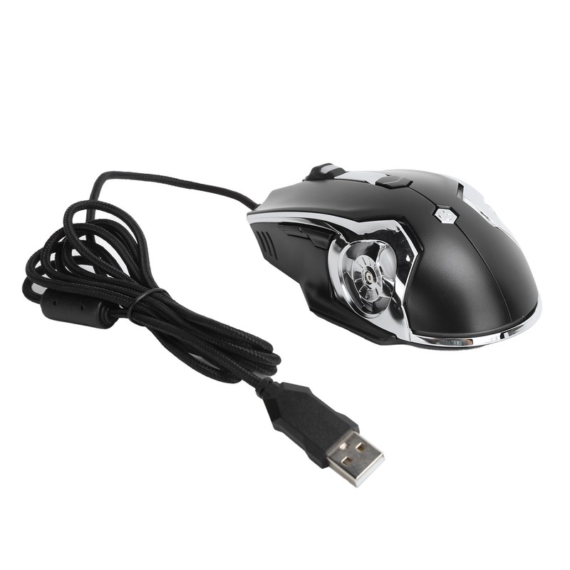 AJAZZ Wired Mouse 6 Button 4Speed DPI Adjustable Plug in