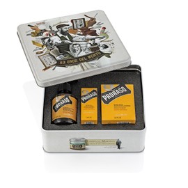 Proraso Kit Cuidado de Barba Madera y Especias en Lata, Incluye Aceite y Bálsamo, Edición Regalo