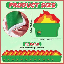 12 Pcs Dumpster Fire Post it Notes Employee Appreciation Gifts Notepads Funny Office Decor Everything is Fine Paper Pads Reminders Memos for Coworker Teacher Staff Friends