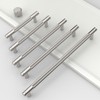 Coinkoly 10 Pack 7"(177mm) Brushed Satin Nickel Cabinet Pulls Knurled