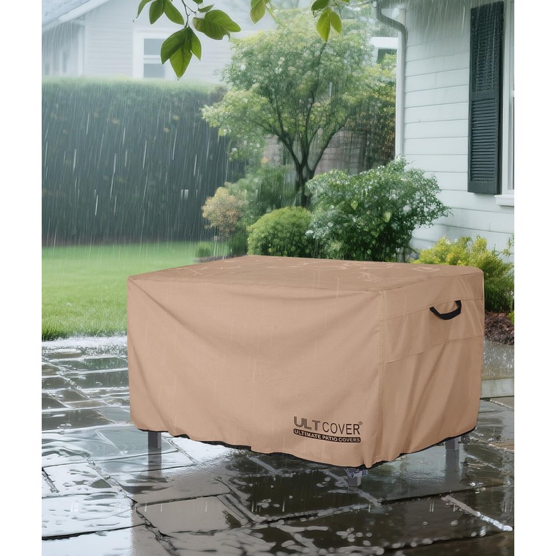 ULTCOVER Rectangular Gas Fire Pit Table Cover 43x22 inch Waterproof
