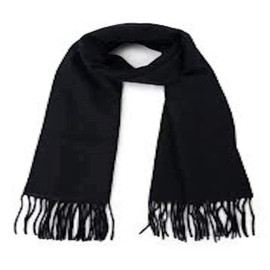 CJ Apparel Black Men's Solid Colour Design Fashion Scarf Seconds Scarves Face/Neck Wrap NEW