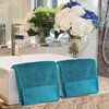 PiccoCasa 100% Cotton Hand Towels, 2 Pack Thick Face Towel