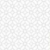 FloorPops FP2946 Lattice Peel Stick Floor Tiles, White & Off-White