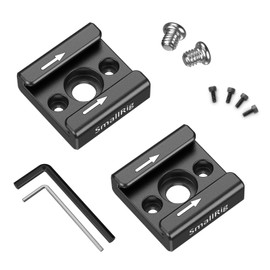 SmallRig Cold Shoe Mount Cold Shoe Adapter 2 Pack Shoe Accessories Cold Shoe Mount Adapter Aluminum Shooting Aid Tool DSRL Rig-2060