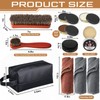 13 Pcs Shoe Polish Kit, Leather Boot Care Kit for