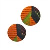 Button Earrings | African Wax Print | Ankara Earrings |