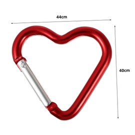 THJOPOKEEL 15 Uds Mosquetón En Forma De Corazón Gancho para Llave Clip Mosquetón Clip Llavero Clips para Mochila Clip De Metal Caribeener Clips Gancho Clips Llavero Clip Ganchos