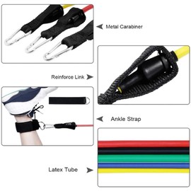 FocusFive Designs Exercise Resistance Bands 11pc Set