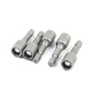 sourcingmap 8mm Magnetic Nut Driver Bit/Hex Socket, 42mm, Gray, 5-Piece