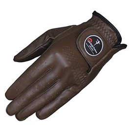 Ever-Bright Men's Golf Gloves OptiColor Premium Leather Golf Glove (Chocolate Brown, Left X-Large)