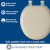 Mayfair Padded Toilet Seat, Cushioned Soft Vinyl over Wood Core