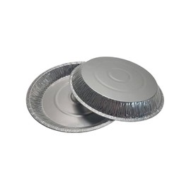 KitchenDance D & W Fine Pack 12 Inch Disposable Aluminum Foil Pie Pan - Large 50 Gauge Pie Tins for Heavy Pies - Ideal for Fruit, Savory & Crème Pies - Perfect for Baking, Serving & Storing - 11246