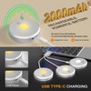 MEKKLEON Puck Lights with Remote Control, Rechargeable, Wireless Under Cabinet