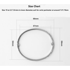 SEFILKO Luxuriöses Liebesarmband aus Vergoldetem Edelstahl im Einfachen Stil für Damen Herren(Gold Size 19)