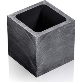 Graphite Ingot Mold Silver Ingot Mould Gold Casting Ingot Crucible Mold for Melting Casting Refining Gold Silver Metal Aluminum Copper Brass (40 x 40 x 45 mm, 1000 g Gold/ 500 g Silver)