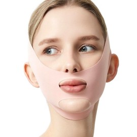 Deep Talk Face Lifting Mask Face Elastic Band DT0882, 1 piece, pink / 딥톡 얼굴 리프팅 마스크 페이스 탄력 밴드 DT0882, 1개, 핑크