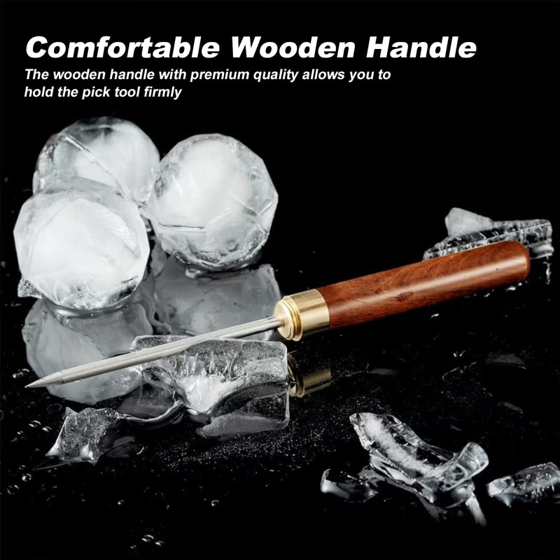 Ice Pick with Cover - 2 Pack Stainless Steel Ice