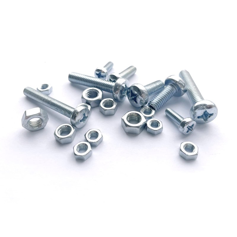 BAAB FASTENER Assorted Nuts and Bolts, M4 M5 M6 Machine