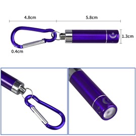 GOLDGE 14 Pieces LED Keyring Torch Mini Torch for Outdoor Camping Cycling