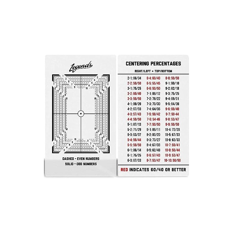 Legends Card Grading Centering Tool by Envy Born Games |