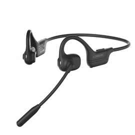 LOBKIN Knochenschall Kopfhörer Bluetooth,Open-Ear-Kopfhörer mit Geräuschunterdrückung Mikrofon,Bone Conduction Headphones Bluetooth-Headset für Büro, Arbeit, Anrufe, Meeting, Autofahren