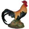 Hi-Line Gift Ltd Hand-Painted Poly-Stone Standing Rooster Figurine