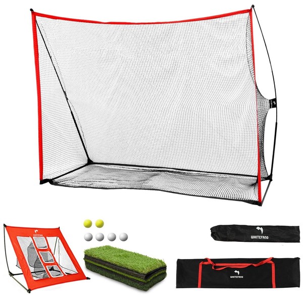 WhiteFang Golf Net Bundle Golf Practice Net 10x7 feet with
