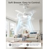 42 Inch Ceiling Fan with Light, APP & Remote, Downrod