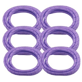 6 Pack BarberMate Premium 8' Cord Cover Prevents Cord Tangling - Purple