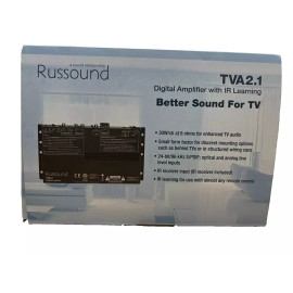 Russound TVA2.1 Slim-profile stereo TV Digital amplifier with IR Controller