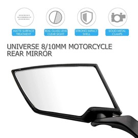 MASO Universal Motorcycle Side Mirrors 8mm/10mm Aluminum Diamond Style Motorcycle Scooter Moped