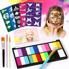 Maquillaje Paletita Duos Base De Agua Arcoiris                                                                                                        
