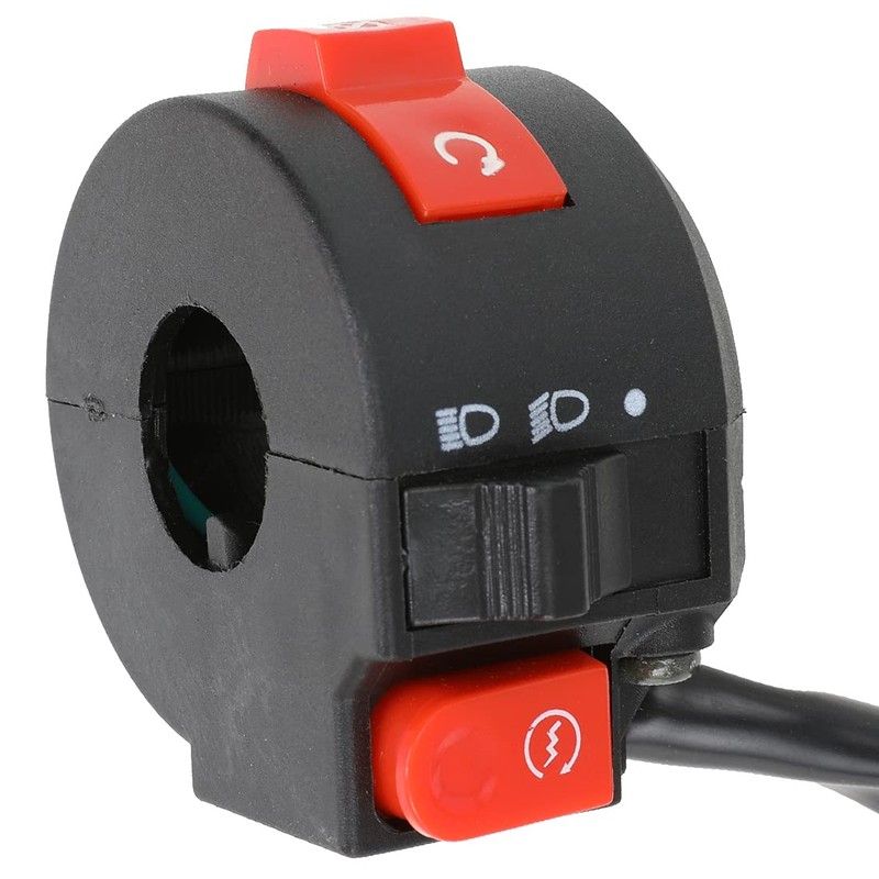 FVRITO Left Starter Kill Light Switch Female Plug Assembly for
