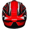 Raider 2131015 GX3 Unisex-Child MX Off-Road Helmet (Red, Youth Large)