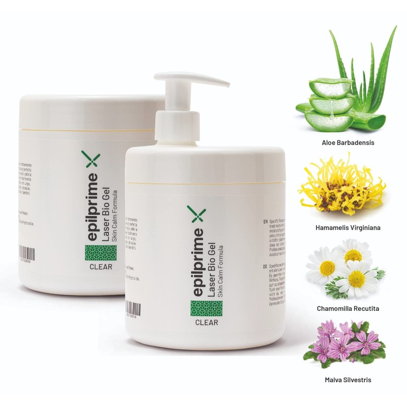 EPILPRIME - Gel Conduttore Trasparente, Laser Diodo, Luce Pulsata, Ultrasuoni,
