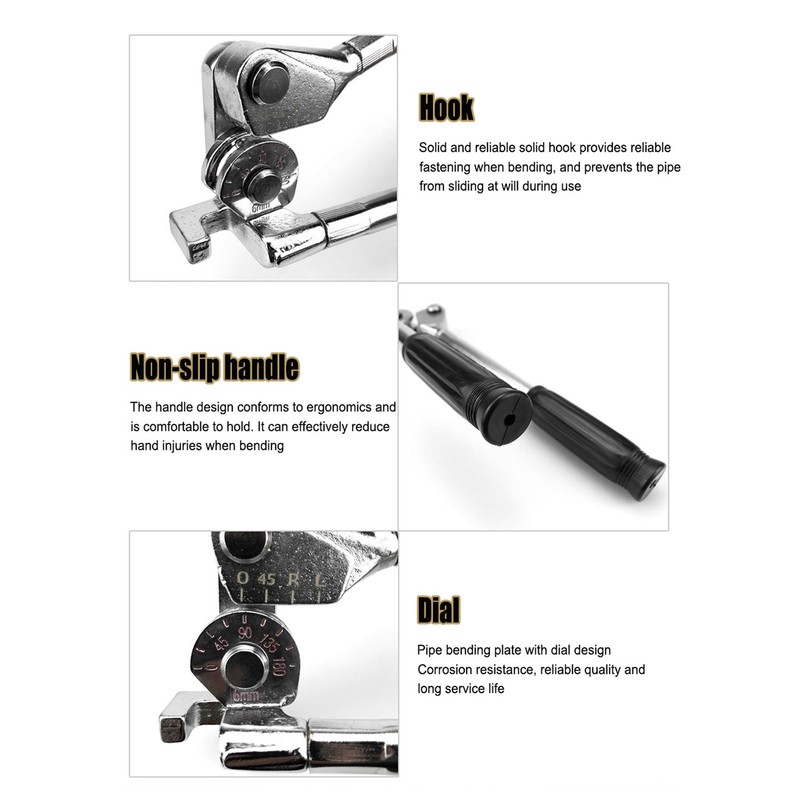 6mm Tubing Bender 180 Degree Pipe Pliers Tube Bending Tool
