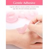 TEOYALL PE Lash Tapes, 5 Rolls Adhesive Micropore Breathable Pink