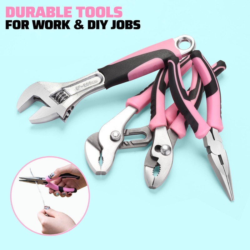 GOTOOLZ 240-Piece Home Tool Set, General Household Repairing Tool Kit