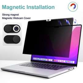 Privacy Screen MacBook Pro 16 Inch (2021-2024, M1, M2, M3, M4) -A3403,A2991,A2780,A2485, Magnetic Removable Matte Anti Blue Light Glare Filter 16inch Privacy Screen Protector for Mac Pro 16.2" Laptop