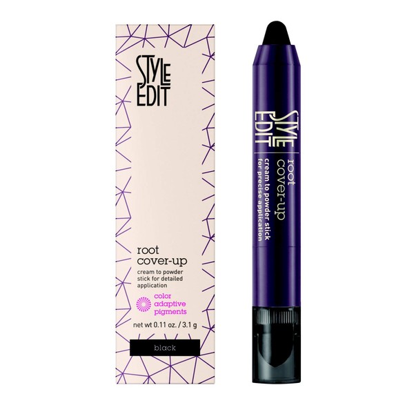 Style Edit Root Cover Up Stick - Instant Root Concealer to Touch up And Cover Roots and Grays (Black)