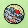 Sunrise from Mountain Explore Outdoor Embroidered Iron on Sew on