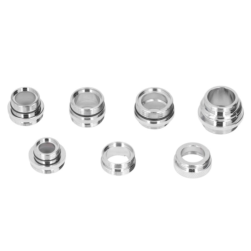 7Pcs/Set Male Female Faucet Adapter Kit with Gasket Brass Aerator